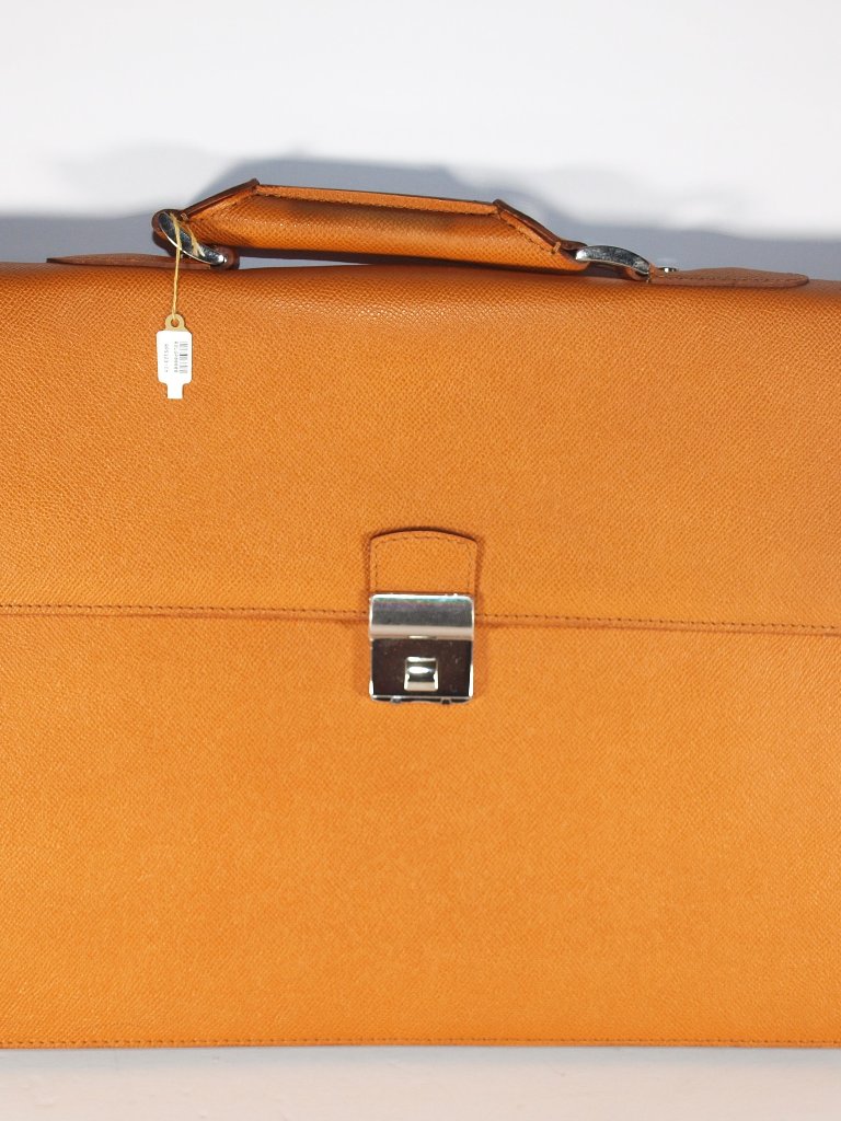 New WTags Rolex Geniuine Rare Crafted Leather Briefcase  Rare